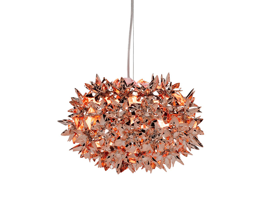 KARTELL lampe à suspension BLOOM NEW MÉTALLISÉS PRECIOUS COLLECTION (Ø 28 cm Cuivre - Technopolymère