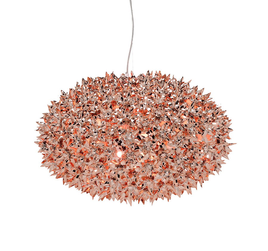 KARTELL lampe à suspension BLOOM NEW MÉTALLISÉS PRECIOUS COLLECTION (Ø 53 cm Cuivre - Technopolymère