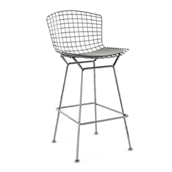 KNOLL bar stool with cushion BERTOIA