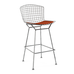 KNOLL bar stool with cushion BERTOIA