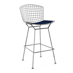 KNOLL bar stool with cushion BERTOIA