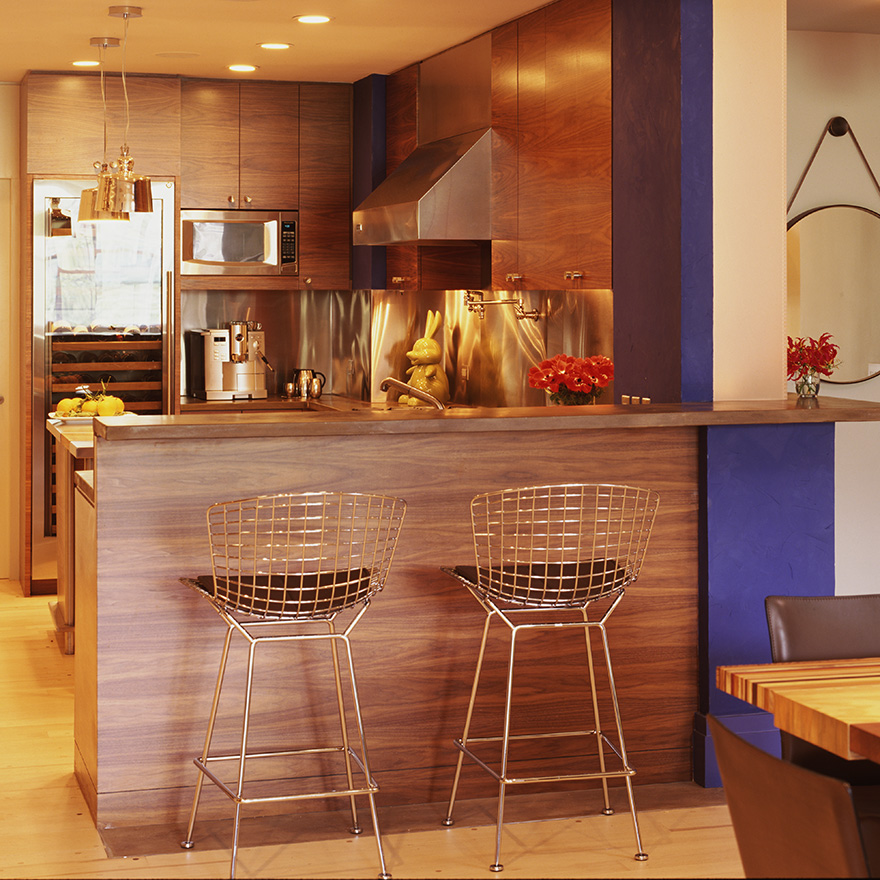 KNOLL tabouret hauteur comptoir avec coussin BERTOIA