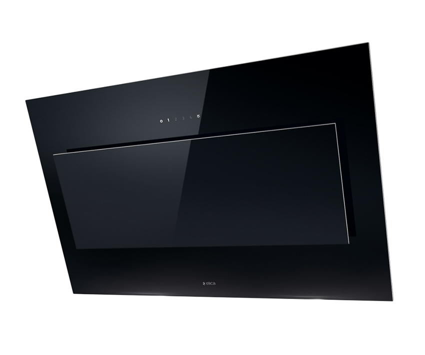 ELICA hotte murale VERTIGO (Noir 90 cm - Verre)