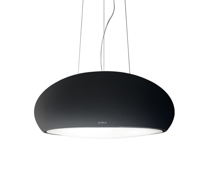 ELICA hotte de suspension SEASHELL (Noir mat - Acier)