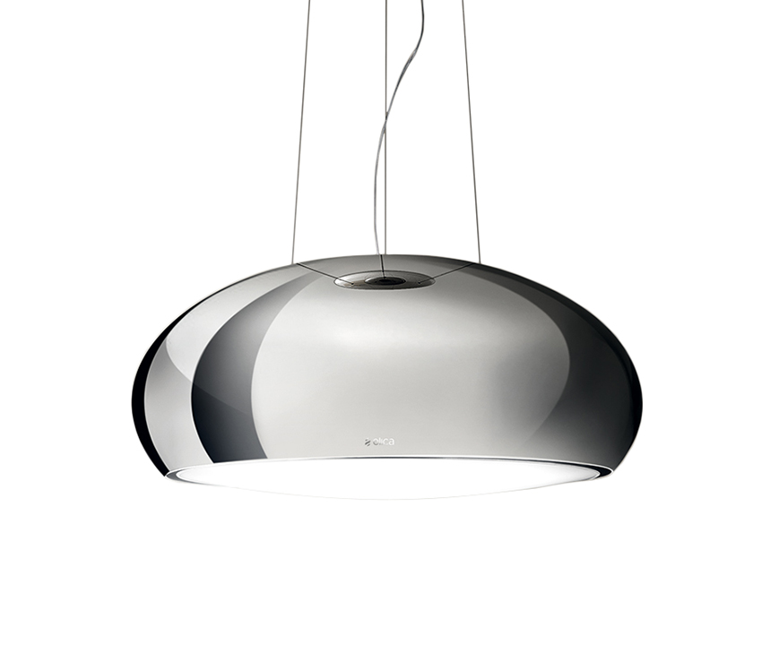 ELICA hotte de suspension SEASHELL (Inox brillant - Acier)