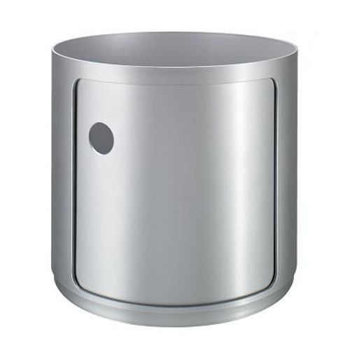 KARTELL table de chevet COMPONIBILI à un élément (Pas de couverture) (Silver H 38,50 cm - 4955 - ABS