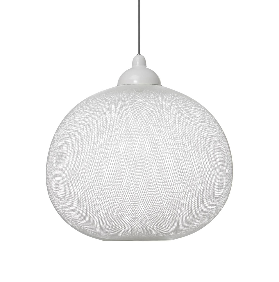 MOOOI lampe à suspension NON RANDOM (Ø 71 cm blanc, câble 4 mètres - Fibre de verre)