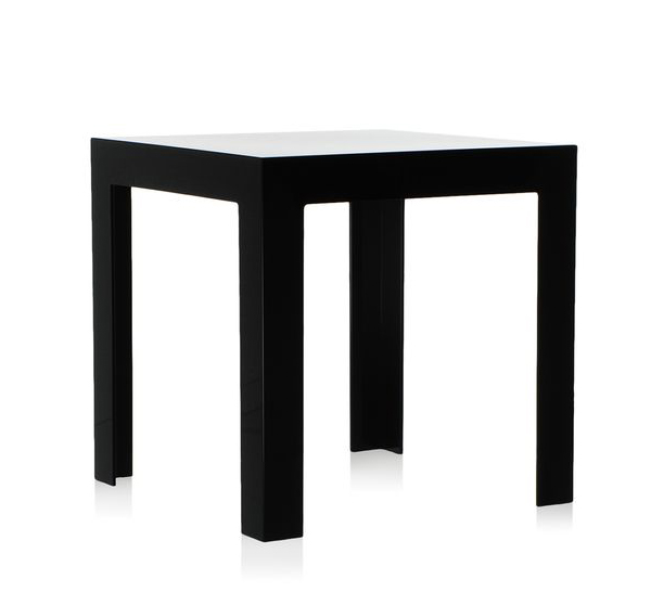KARTELL table basse JOLLY (Noir brillant - Polycarbonate coloré dans la masse)