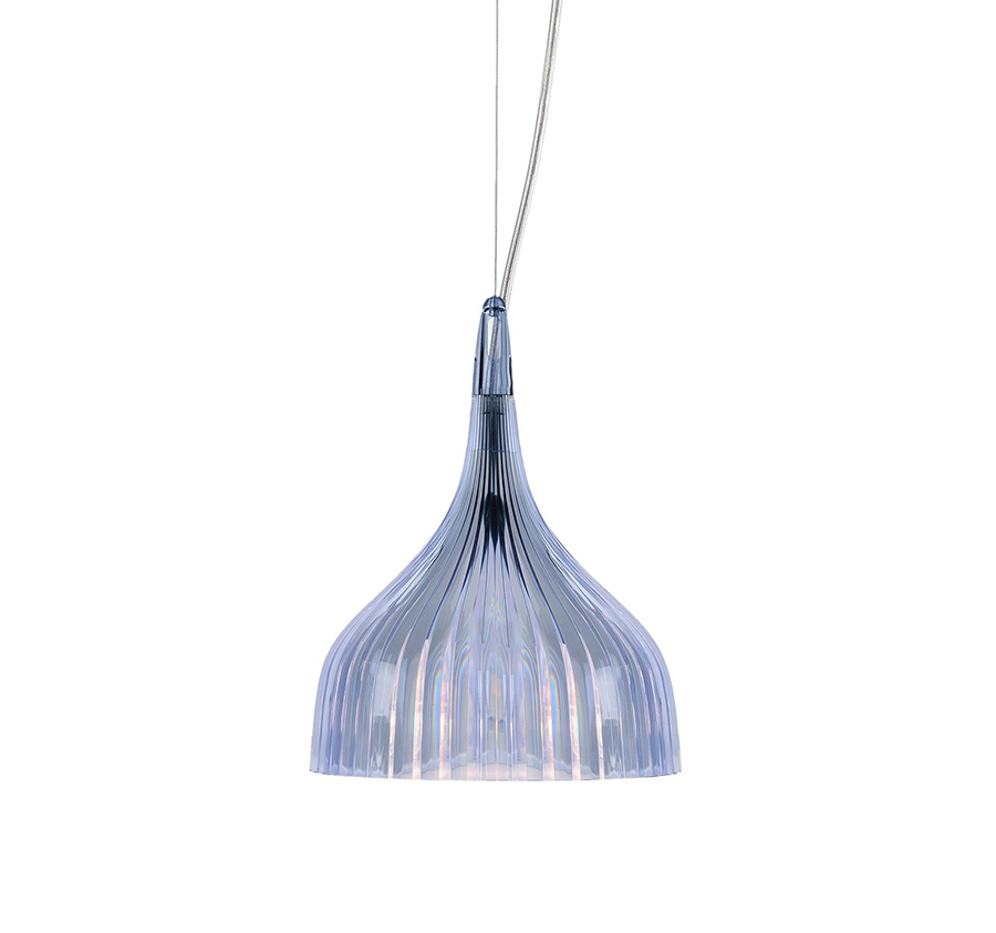 KARTELL lampe à suspension È (Bleu - Polycarbonate 2.0 à partir de matière première renouvelable)