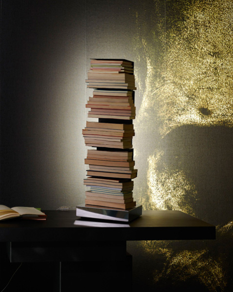 OPINION CIATTI bookshelf with LED lighting PTOLOMEO LUCE H 75 cm