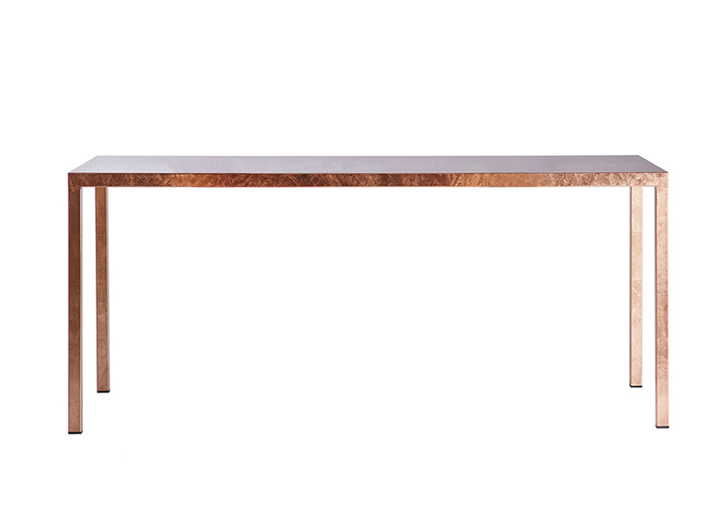 OPINION CIATTI table ILTAVOLO 140 cm (Feuille de cuivre - Métal)