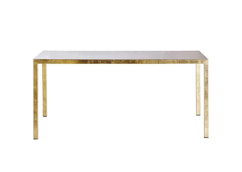OPINION CIATTI table carrée ILTAVOLO 130 cm (Feuille d'or - Métal)