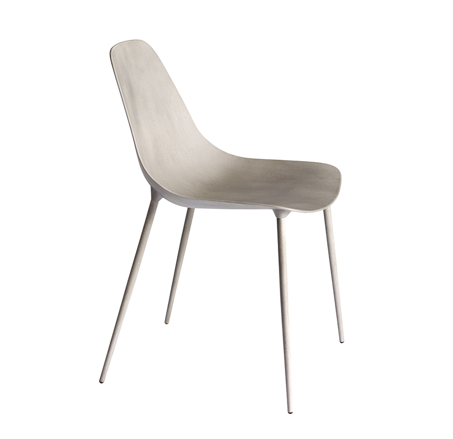 OPINION CIATTI set de 2 chaises MAMMAMIA non empilable (Ciment - Aluminium et métal)