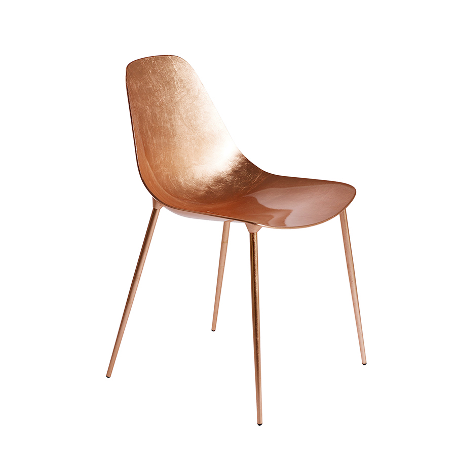 OPINION CIATTI chaise MAMMAMIA non empilable (Feuille de cuivre - Aluminium et métal)