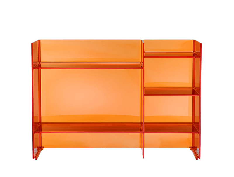 KARTELL by Laufen meuble de bain SOUND-RACK (Orange Tangerine - PMMA transparent)
