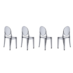 KARTELL set de 4 chaises VICTORIA GHOST