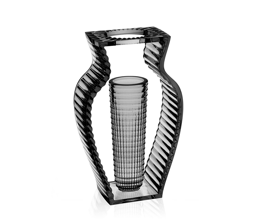 KARTELL vase I SHINE (Fumé - PMMA transparent)