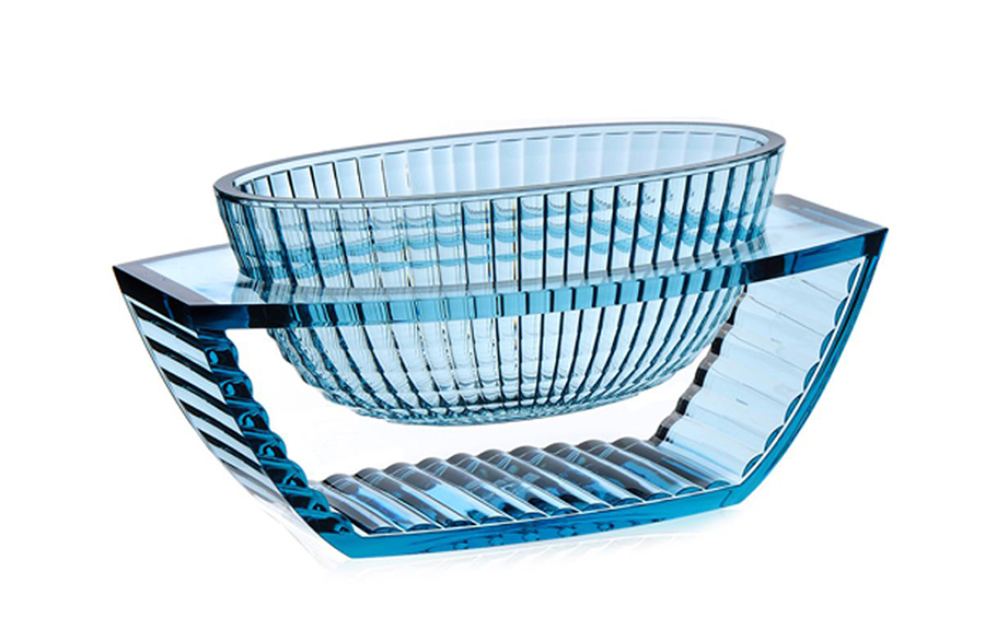 KARTELL centre de table vase U SHINE (Bleu - PMMA transparent)
