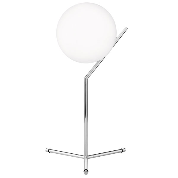 FLOS lampe de table IC T1 HIGH (Acier chromé - Verre soufflé et métal)
