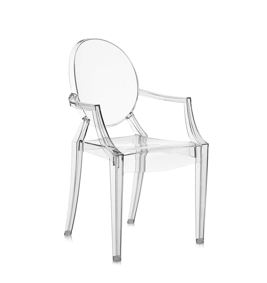 KARTELL chaise pour enfants LOU LOU GHOST (Cristal - Polycarbonate transparent)