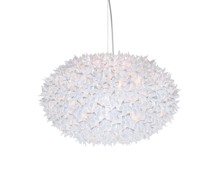 KARTELL lampe à suspension BLOOM NEW (Blanc Ø 53 cm - Technopolymère thermoplastique coloré dans la