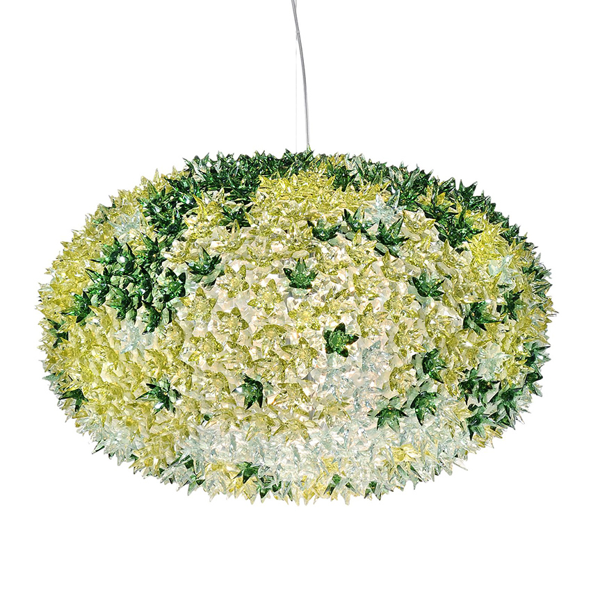 KARTELL lampe à suspension BLOOM NEW (Menta Ø 80 cm - Technopolymère thermoplastique transparent)
