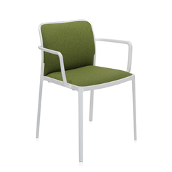 KARTELL set of 2 armchairs AUDREY SOFT fabric TREVIRA