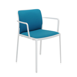 KARTELL set of 2 armchairs AUDREY SOFT fabric TREVIRA