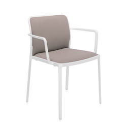 KARTELL set of 2 armchairs AUDREY SOFT fabric TREVIRA