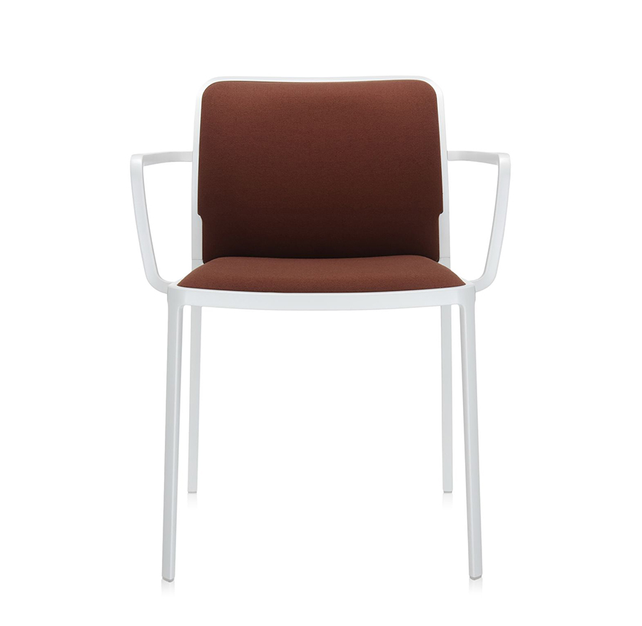 KARTELL set of 2 armchairs AUDREY SOFT fabric TREVIRA