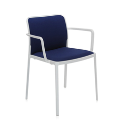 KARTELL set of 2 armchairs AUDREY SOFT fabric TREVIRA