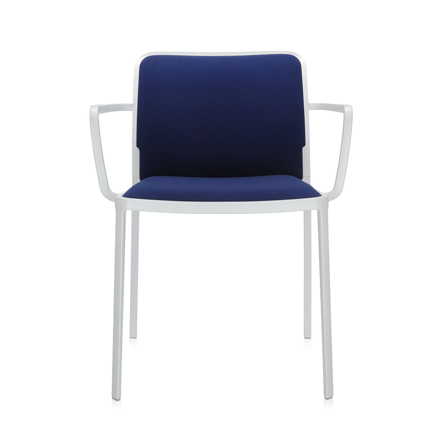 KARTELL set of 2 armchairs AUDREY SOFT fabric TREVIRA