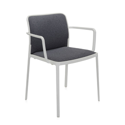 KARTELL set of 2 armchairs AUDREY SOFT fabric TREVIRA