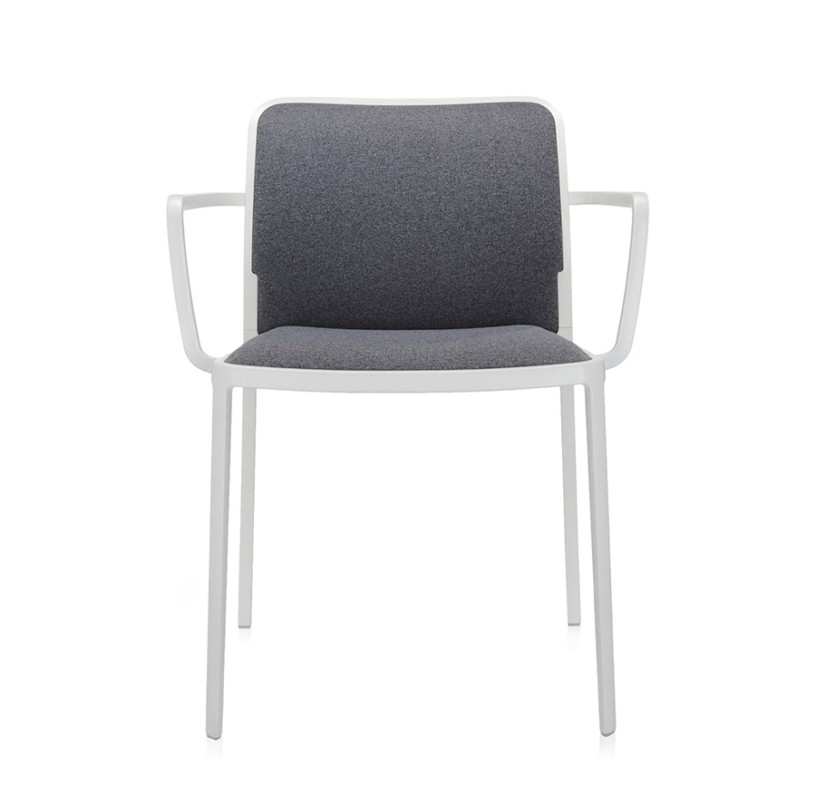 KARTELL set of 2 armchairs AUDREY SOFT fabric TREVIRA