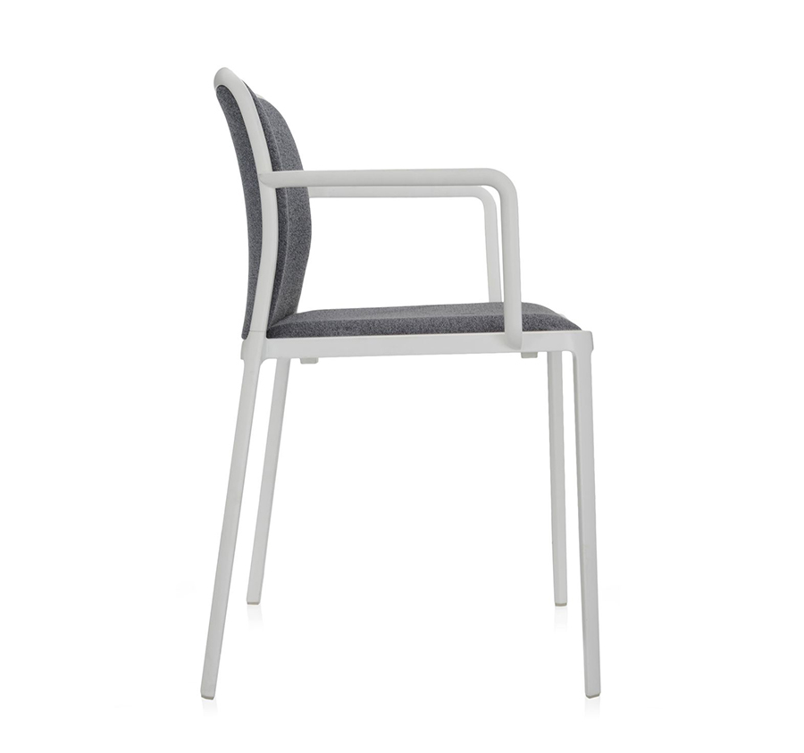 KARTELL set of 2 armchairs AUDREY SOFT fabric TREVIRA