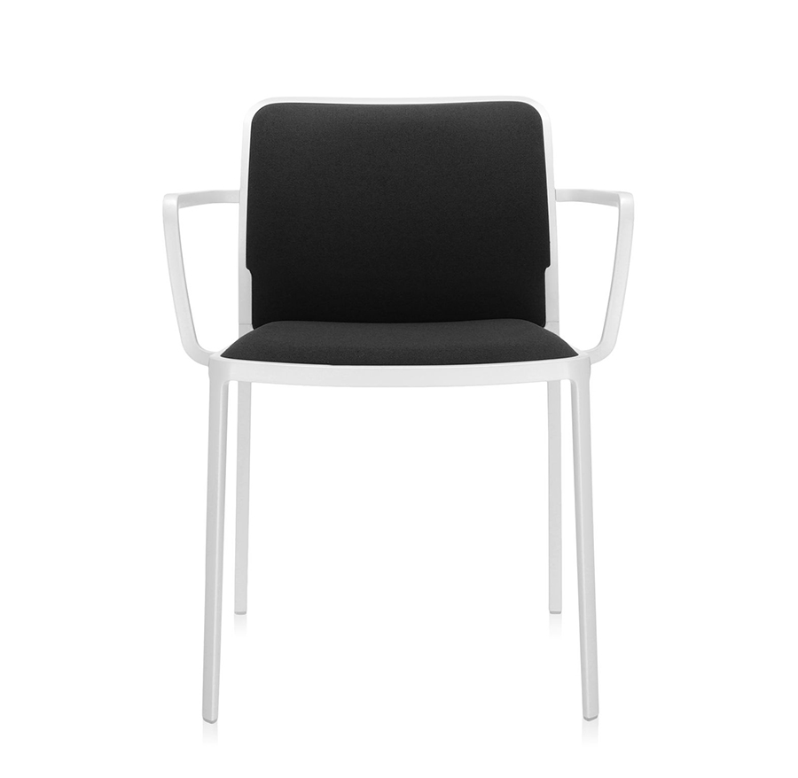 KARTELL set of 2 armchairs AUDREY SOFT fabric TREVIRA