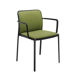 KARTELL set of 2 armchairs AUDREY SOFT fabric TREVIRA