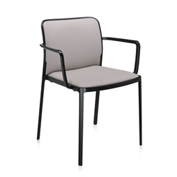 KARTELL set of 2 armchairs AUDREY SOFT fabric TREVIRA