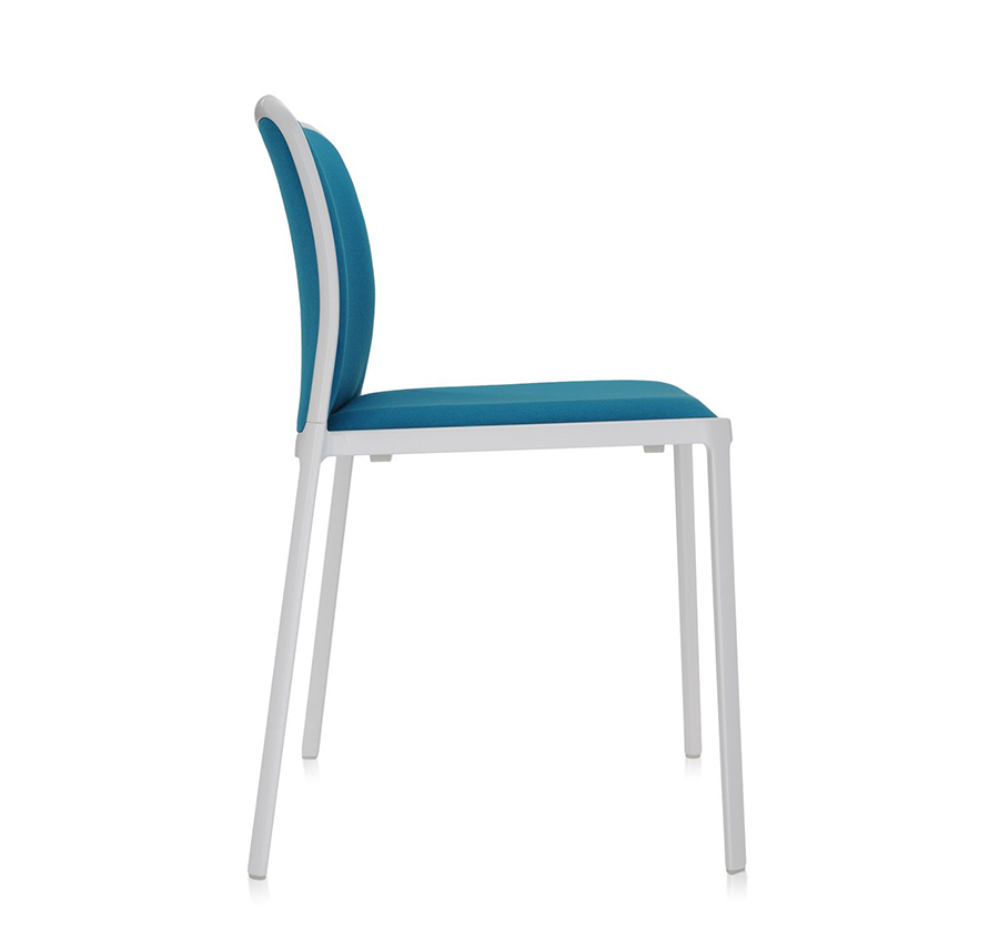 KARTELL set de 2 chaises AUDREY SOFT tissé TREVIRA