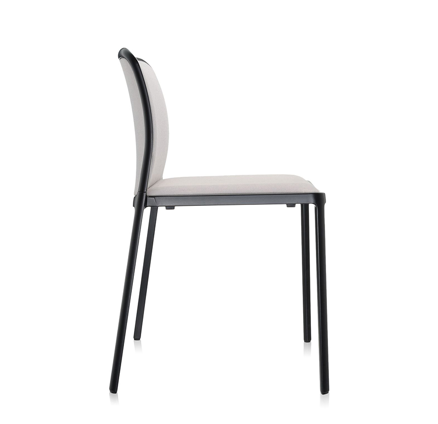 KARTELL set de 2 chaises AUDREY SOFT tissé TREVIRA