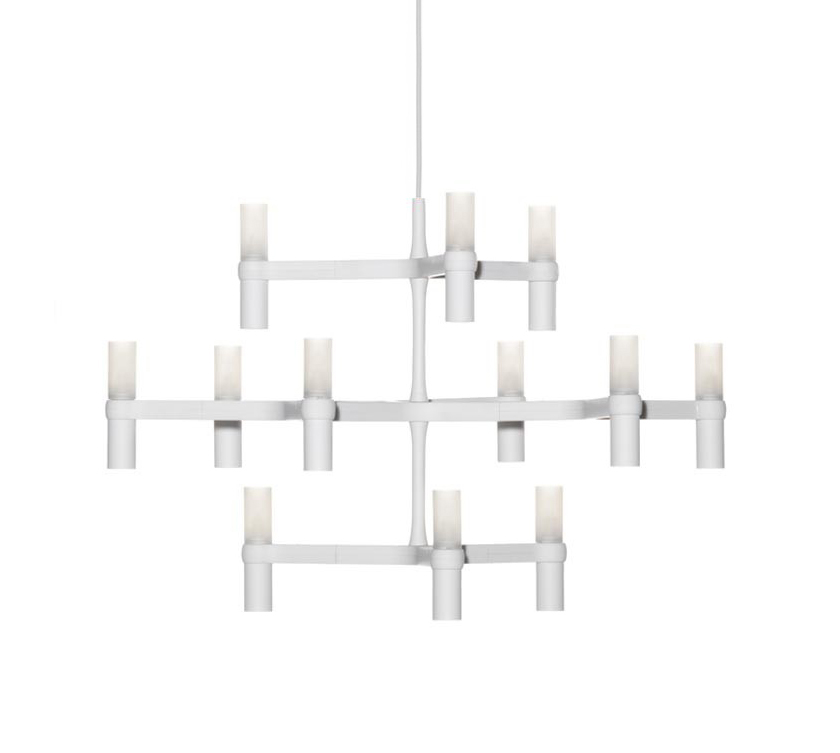NEMO lampe à suspension CROWN MINOR (Blanc - Aluminium)