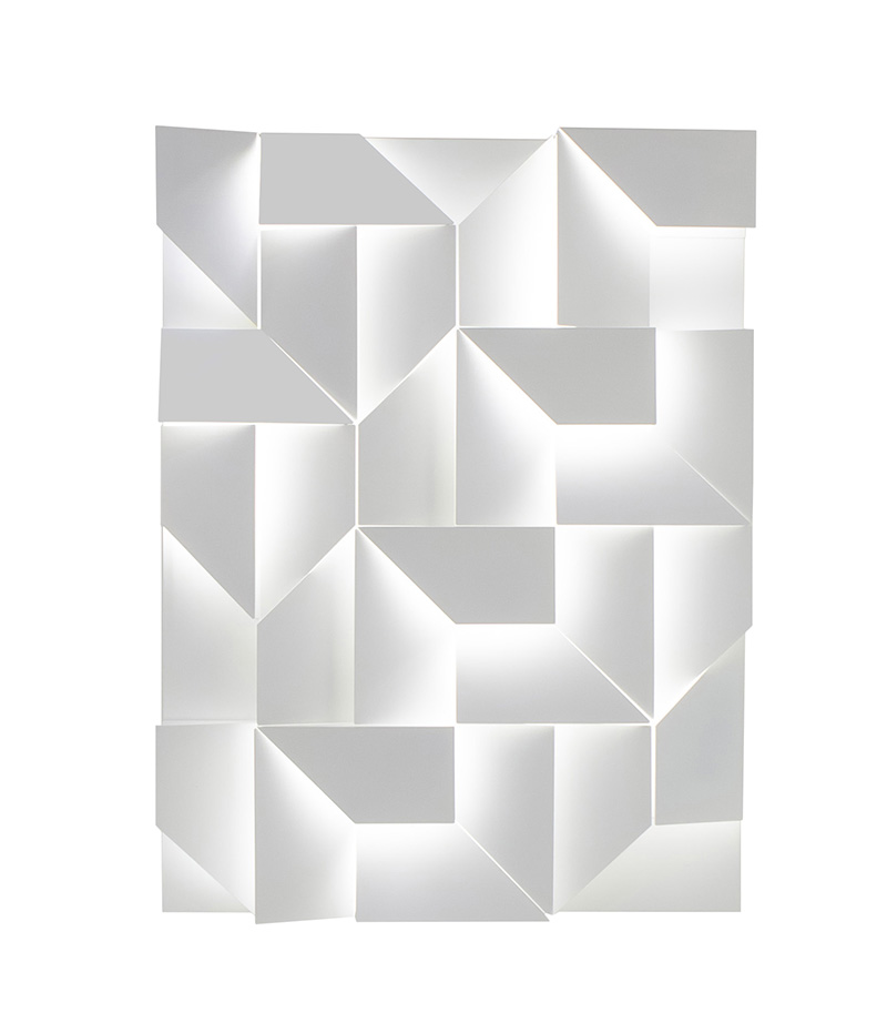 NEMO lampe murale applique WALL SHADOWS GRAND (Blanc - Aluminium)