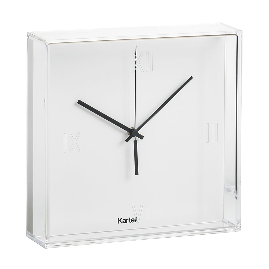 KARTELL horloge murale TIC&TAC (Blanc - PMMA transparent et ABS coloré)