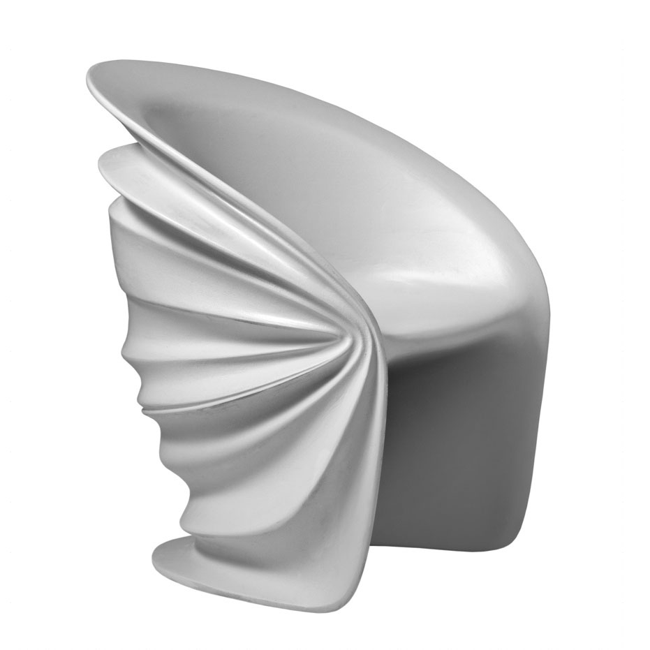 DRIADE fauteuil MODESTY VEILED (Blanc - Polyéthylène)