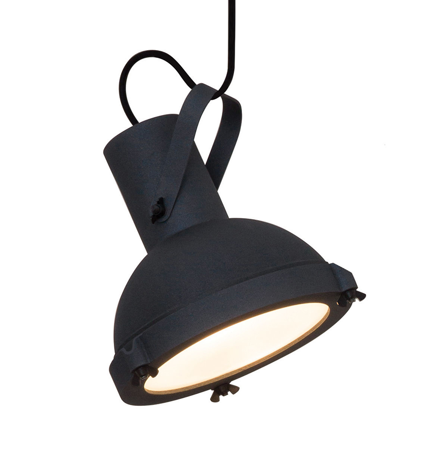 NEMO lampe à suspension PROJECTEUR 165 (Anthracite / Bleu foncé - aluminium et verre)