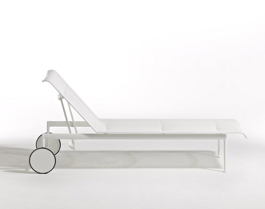 KNOLL chaise longue avec roues 1966 Adjustable Collection Richard Schultz