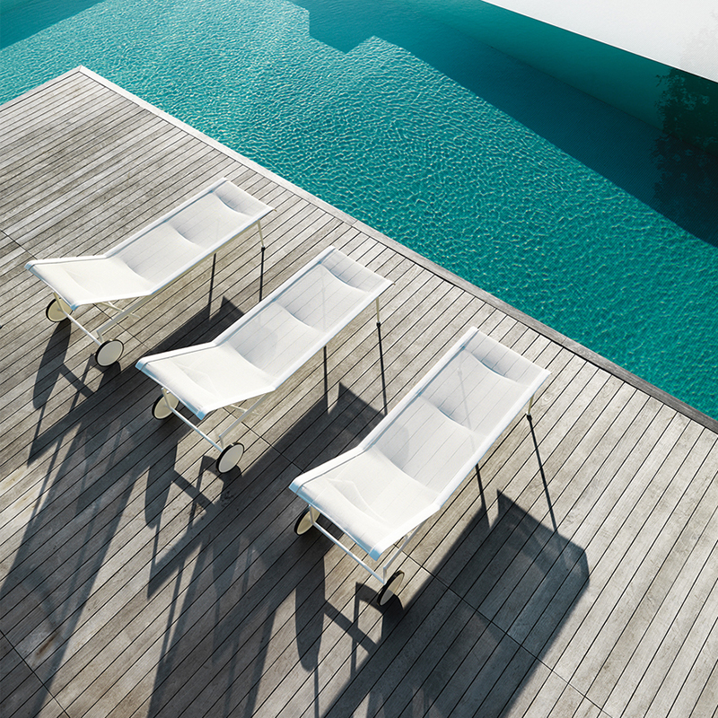 KNOLL chaise longue avec roues 1966 Adjustable Collection Richard Schultz