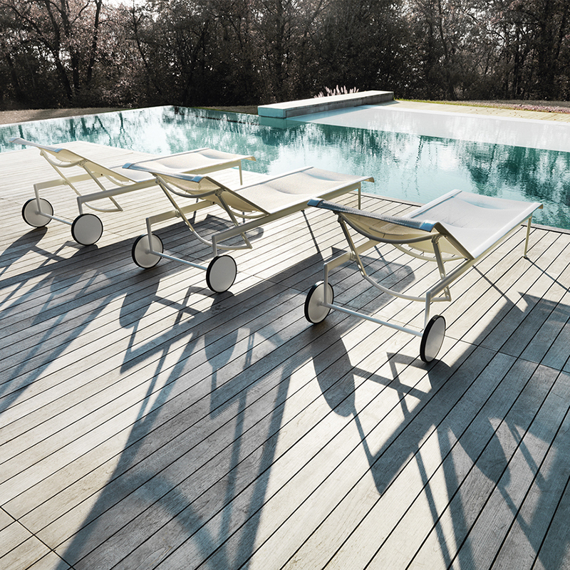 KNOLL chaise longue avec roues 1966 Adjustable Collection Richard Schultz