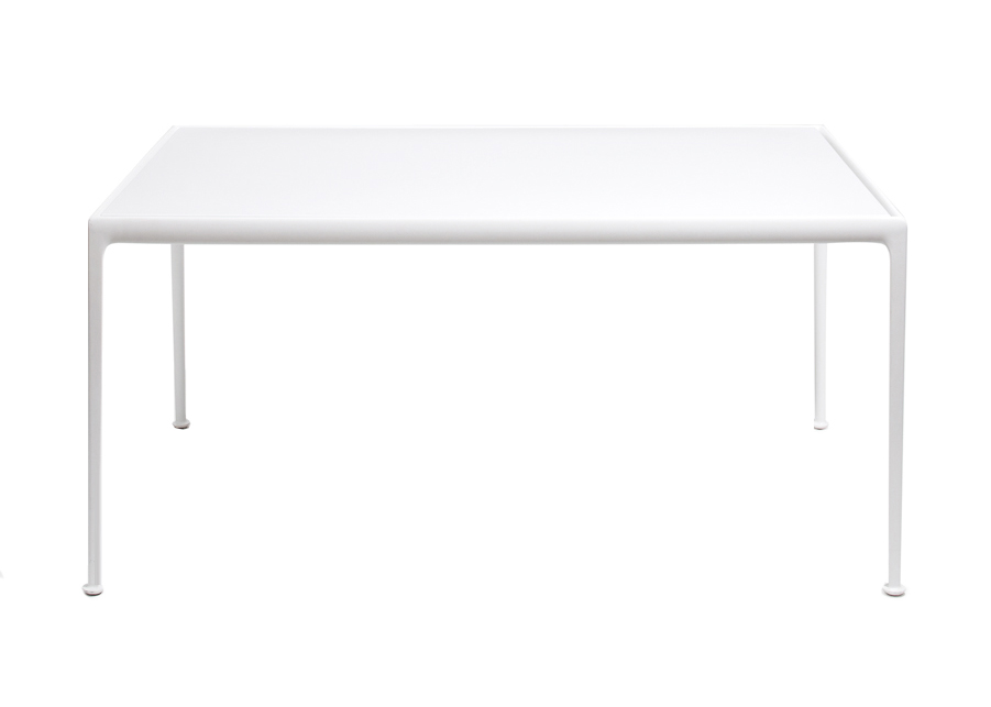 KNOLL table rectangulaire 1966 Collection Richard Schultz (152x96,5 cm - aluminium et polyester)