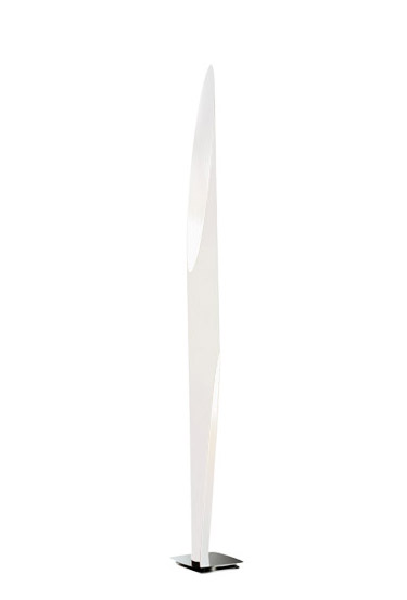 KDLN KUNDALINI lampadaire SHAKTI 200 (Blanc - Socle acier satiné / Plexiglass)